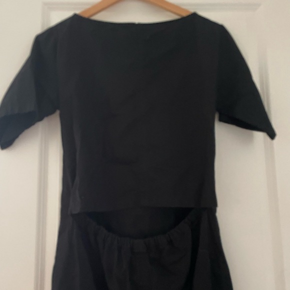 Base Range Organic Cotton Cutout Dress Minimalist Neutral - Picture 5 of 6